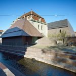 Vue de la place Unterlinden : la Maison, la Piscine et l’aile nouvelle dite Ackerhof. Musée Unterlinden, Photo : Ruedi Walti