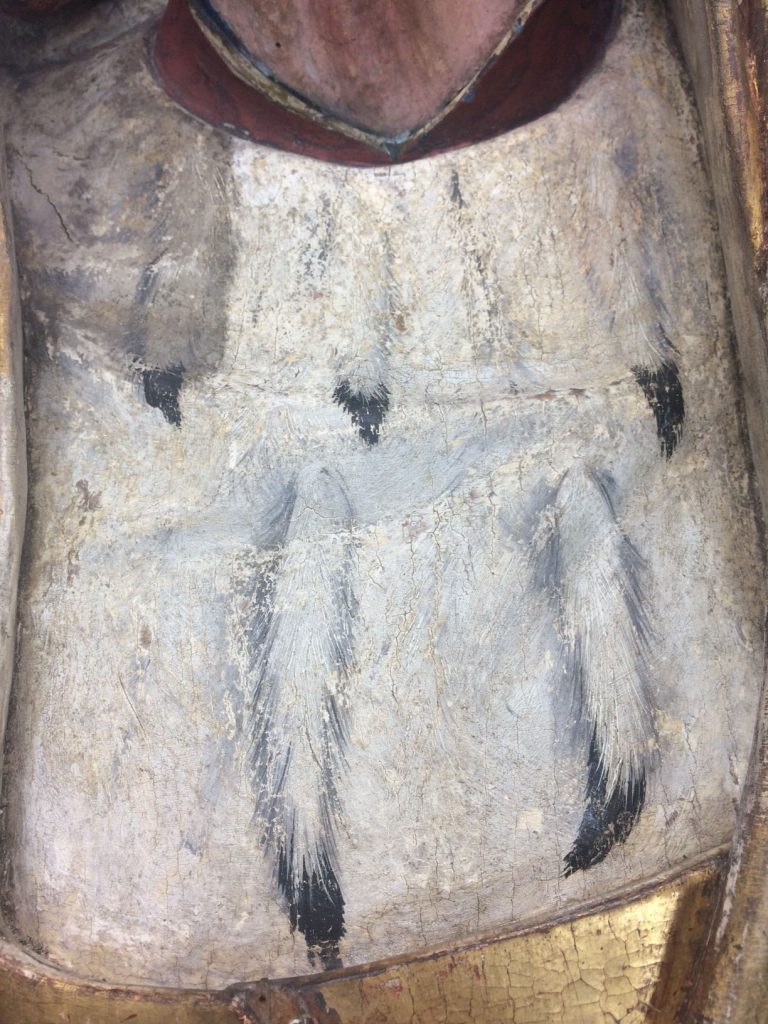 Nettoyage du vêtement d'hermine de de Saint Jérôme
